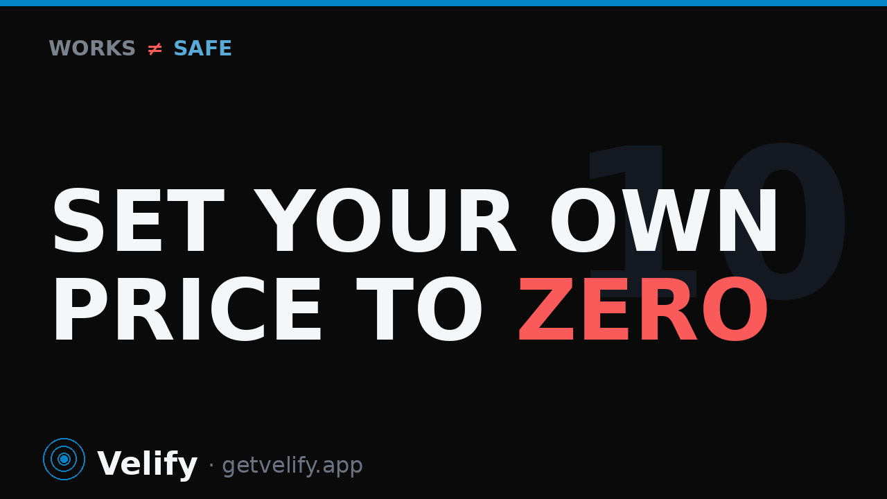 Set your own price to zero, and check out