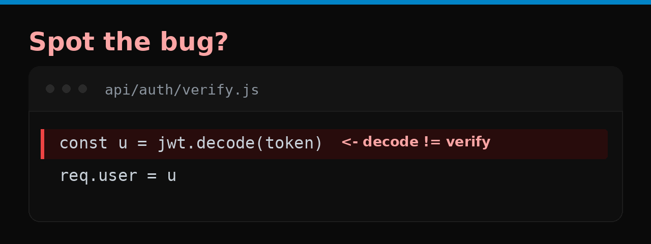 Spot the bug