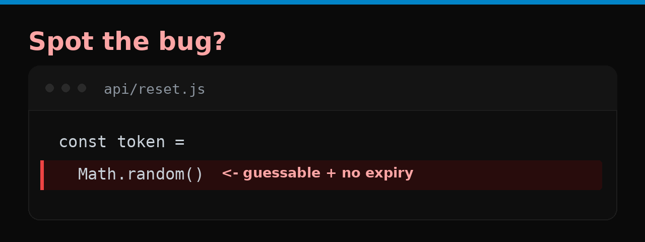 Spot the bug