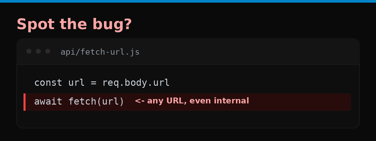 Spot the bug