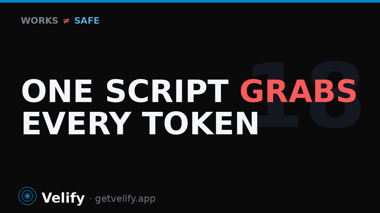 One XSS and every login token is stolen