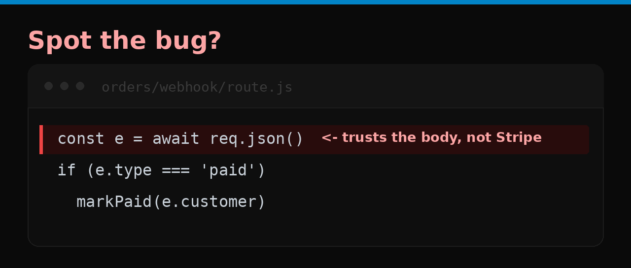 Spot the bug