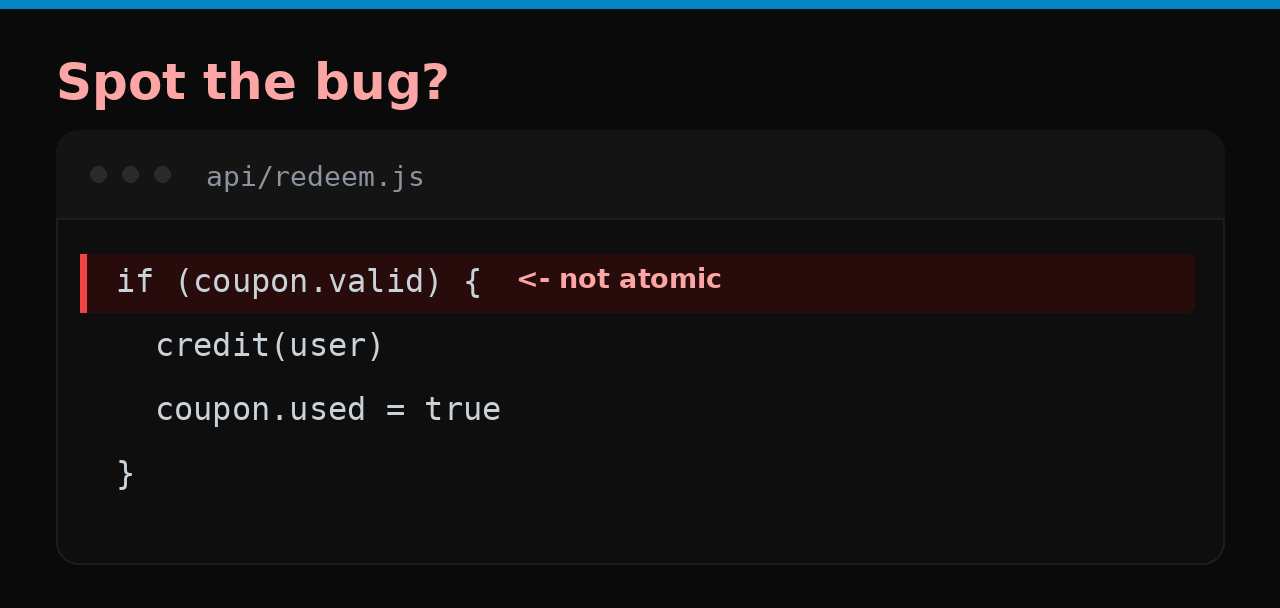 Spot the bug