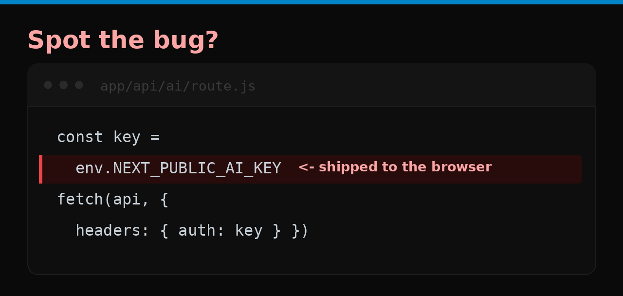 Spot the bug