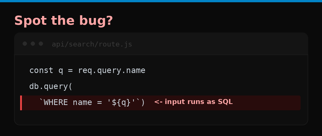Spot the bug