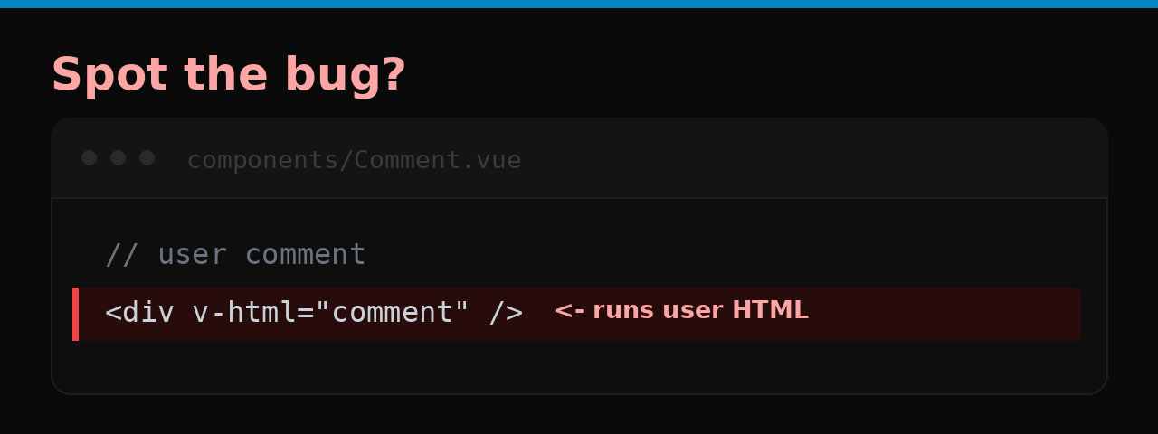 Spot the bug