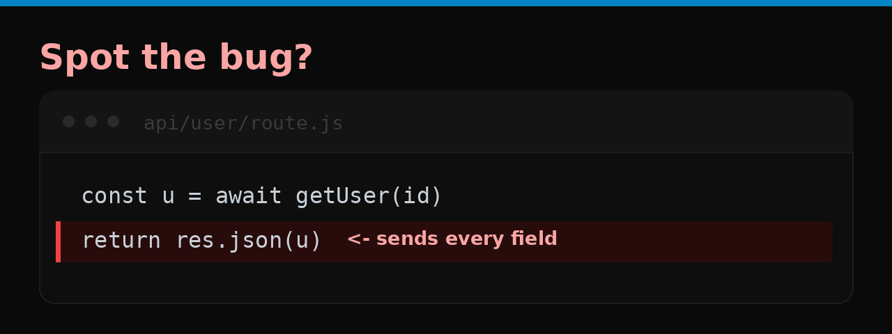 Spot the bug